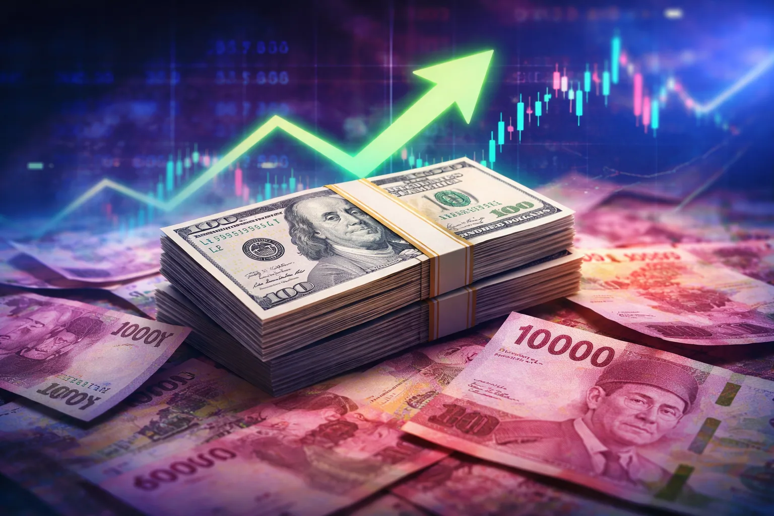 Dolar AS Menguat, Rupiah Nyaris Tembus 17.000