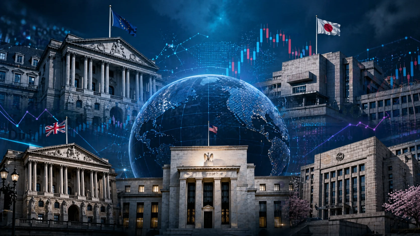 Trader Global Fokus Empat Bank Sentral Pekan Ini