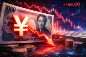 Yen Tertekan Dekati Level 160 per Dolar